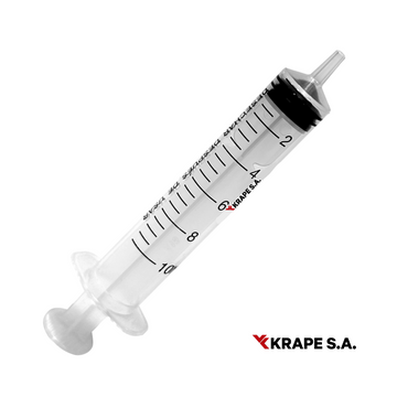 VENSALUD | Einwegspritze 10 ml | 3 Stück | Polypropylen | Luer-Slip | Steril | Latexfrei | Packung 100 | Für Veterinärmedizin, Labore und Kliniken