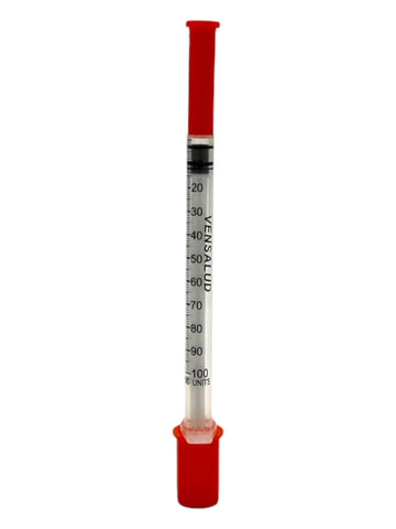 VENSALUD | Ferramenta de Dosagem 1ml | Precisão em Laboratórios e Veterinária | Sem Látex | Luer Cêntrico Fixo | Pack com 100