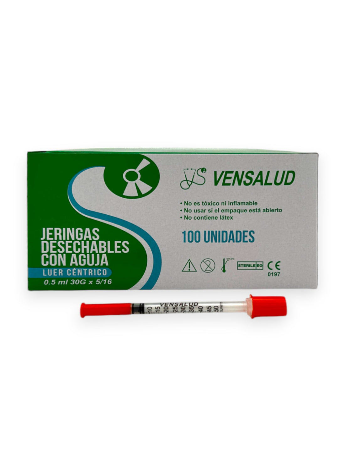 VENSALUD | Ferramenta de Dosagem 0,5ml | Precisão para Laboratórios e Veterinária | Sem Látex | Pack com 100 Unidades
