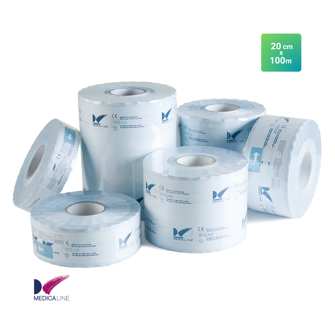 VENSALUDE | Rolos Esterilizadores Medicaline | Alta Resistência e Confiabilidade | Compatível com Autoclaves | Testemunha de Esterilização | 200m