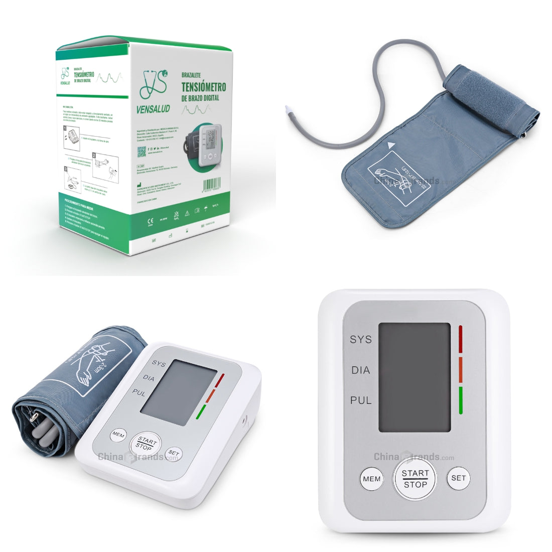 VENSALUD | Tensiomètre Bras AB-503 | Mesure Précise de la Pression Artérielle et du Rythme Cardiaque | Design Compact et Portable