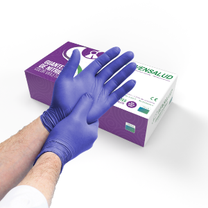 Guantes de Nitrilo Violeta VENSALUD | Versatilidad y Comodidad | Sin Látex, Resistentes y Anticontaminación | Ideales para Salud, Belleza y Cocina | Pack 100 uds.