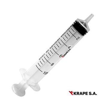 VENSALUD | Siringa Monouso 10ml | 3 Pezzi | Polipropilene | Luer Slip | Sterile | Senza Lattice | Confezione da 100 | Per Veterinaria, Laboratori e Cliniche